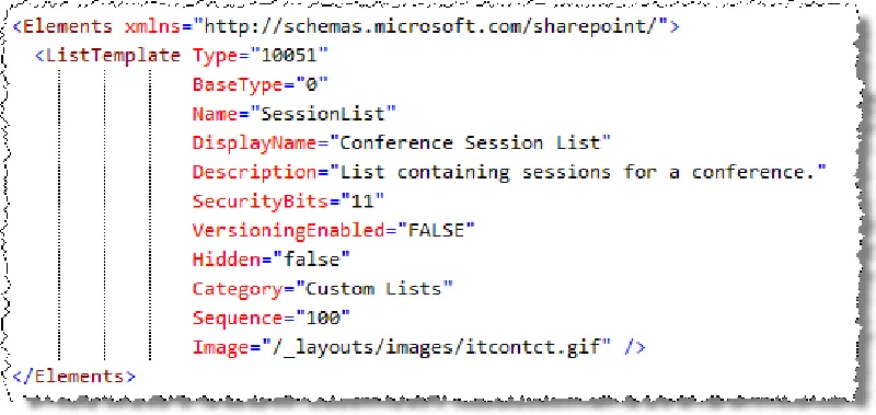 List Template XML List Template XML