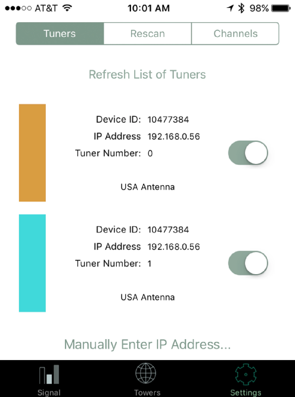 iOS Signal App Tester