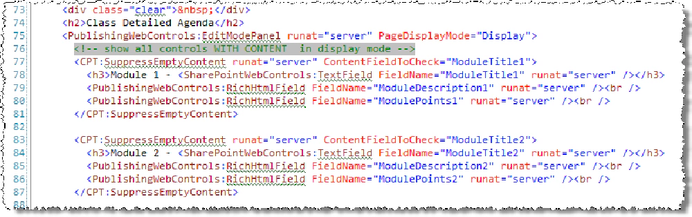 SharePoint 2007 WCM - Hide Empty Content Blocks