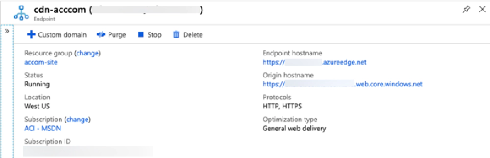 Azure CDN Endpoint