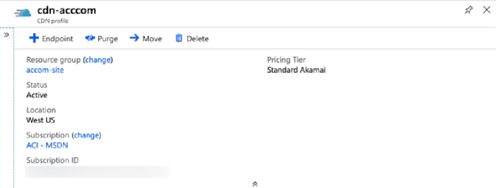 Azure CDN Profile