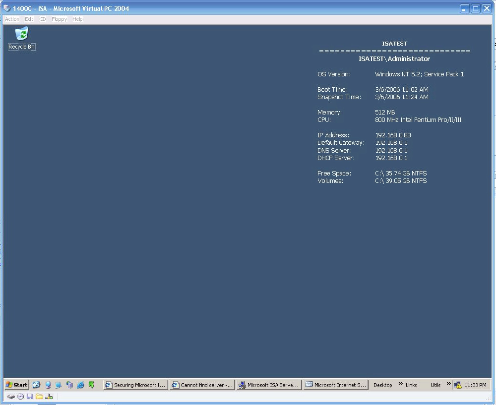 BGInfo Screenshot