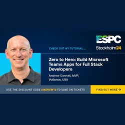 Join me - ESPC in Stockholm in December - Microsoft 365 Dev