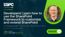 Join me for a free webinar about the SharePoint Framework