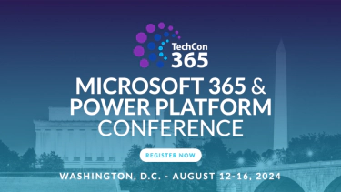 Join me - TechCon365 in Washington DC in August - M365 Dev