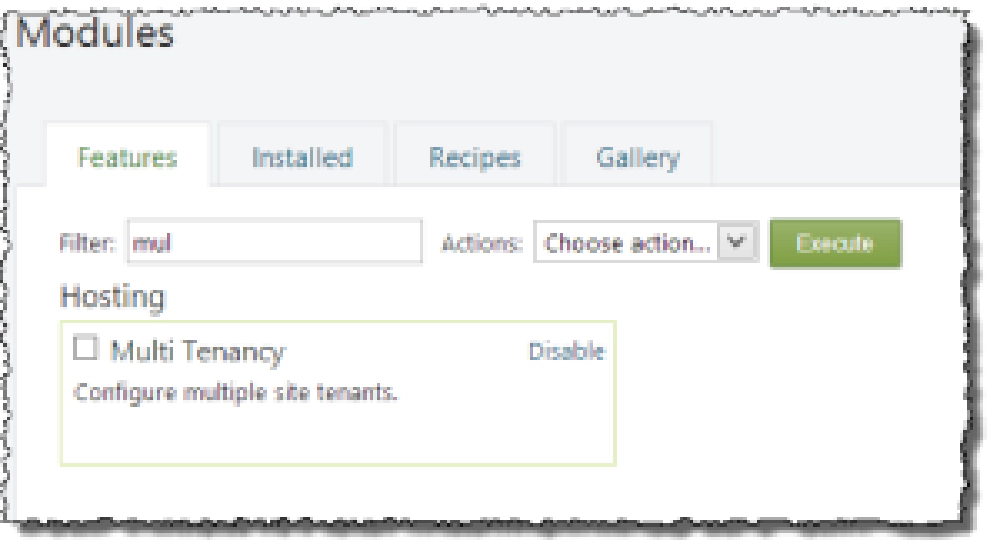 Multi-tenant OrchardCMS Deployment