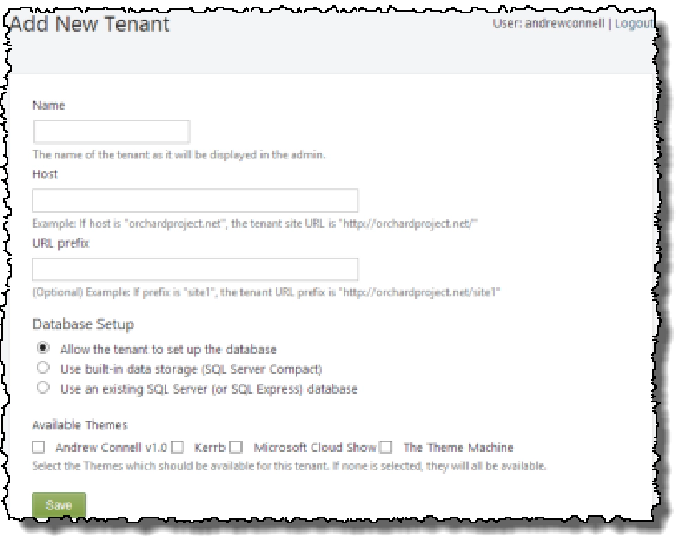 Multi-tenant OrchardCMS Deployment