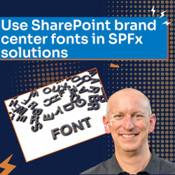 Use SharePoint brand center fonts in SPFx solutions