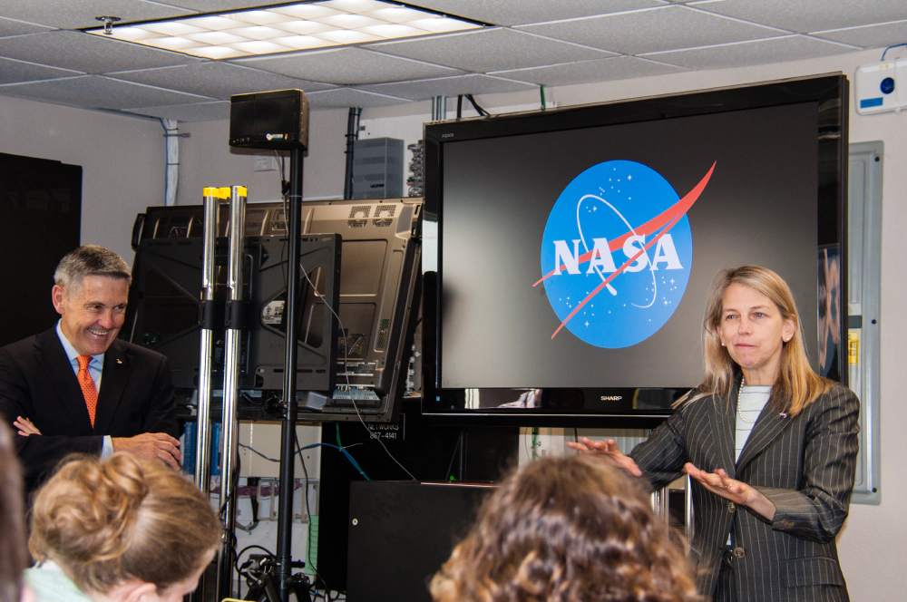 KSC Director Robert Cabana & NASA Deputy Administrator Dava Newman