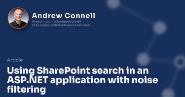 Using SharePoint search in an ASP.NET application with noise filtering