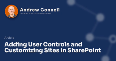 Adding User Controls and Customizing Sites in SharePoint