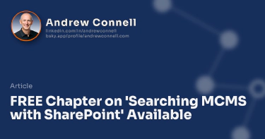 FREE Chapter on 'Searching MCMS with SharePoint' Available