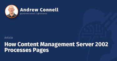 How Content Management Server 2002 Processes Pages