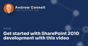 Get started with SharePoint 2010 development with this video