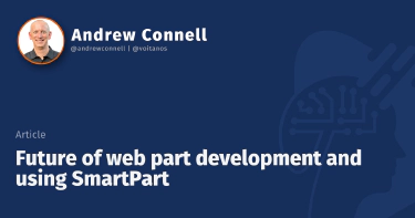 Future of web part development and using SmartPart