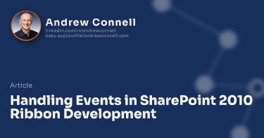 Handling Events in SharePoint 2010 Ribbon Development