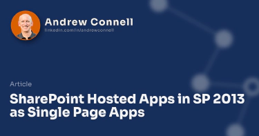 SharePoint Hosted Apps in SP 2013 as Single Page Apps