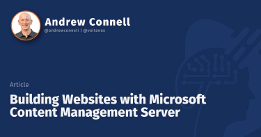 Building Websites with Microsoft Content Management Server