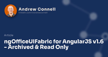 ngOfficeUIFabric for AngularJS v1.6 - Archived & Read Only