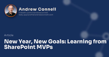 New Year, New Goals: Learning from SharePoint MVPs