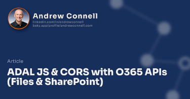 ADAL JS & CORS with O365 APIs (Files & SharePoint)