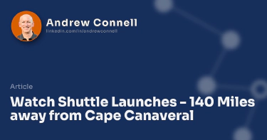 Watch Shuttle Launches - 140 Miles away from Cape Canaveral