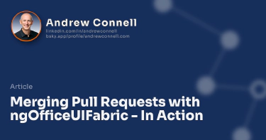 Merging Pull Requests with ngOfficeUIFabric - In Action