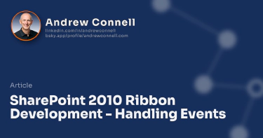 SharePoint 2010 Ribbon Development - Handling Events