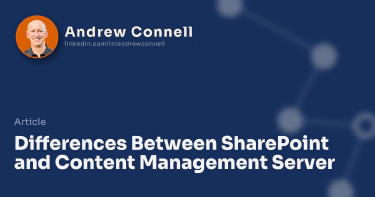 Differences Between SharePoint and Content Management Server