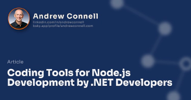 Coding Tools for Node.js Development by .NET Developers