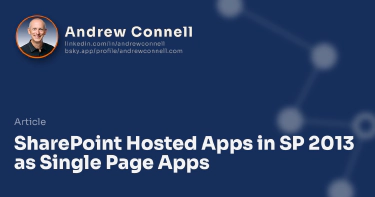 SharePoint Hosted Apps in SP 2013 as Single Page Apps