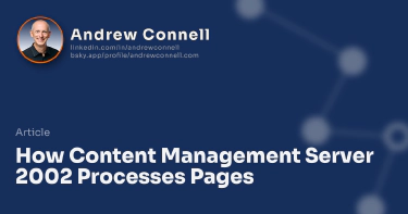 How Content Management Server 2002 Processes Pages