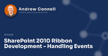 SharePoint 2010 Ribbon Development - Handling Events