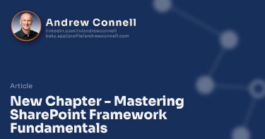 New Chapter - Mastering SharePoint Framework Fundamentals