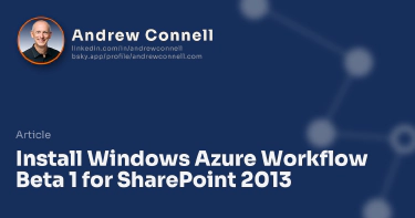 Install Windows Azure Workflow Beta 1 for SharePoint 2013