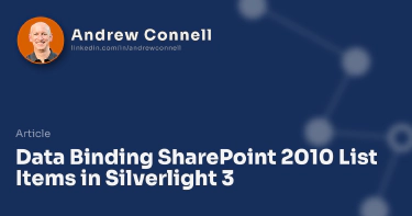 Data Binding SharePoint 2010 List Items in Silverlight 3