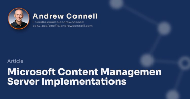 Microsoft Content Managemen Server Implementations