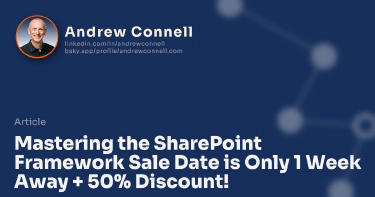 Mastering the SharePoint Framework Sale Date is Only 1 Week Away + 50% Discount!