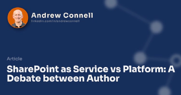 SharePoint as Service vs Platform: A Debate between Author