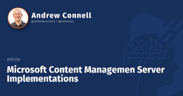 Microsoft Content Managemen Server Implementations