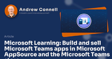 Microsoft Learning: Build and sell Microsoft Teams apps in Microsoft AppSource and the Microsoft Teams store