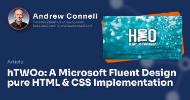 hTWOo: A Microsoft Fluent Design pure HTML & CSS Implementation