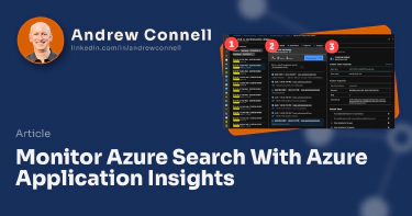 Monitor Azure Search With Azure Application Insights