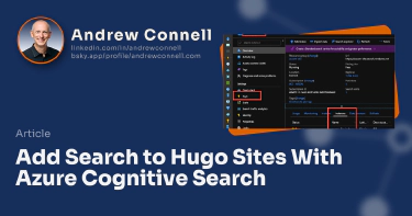 Add Search to Hugo Sites With Azure Cognitive Search