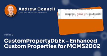 CustomPropertyDbEx - Enhanced Custom Properties for MCMS2002