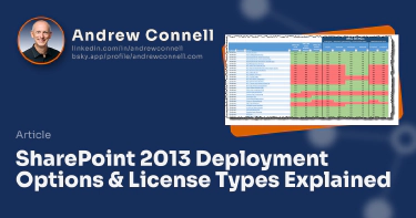 SharePoint 2013 Deployment Options & License Types Explained