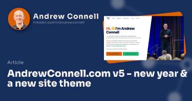 AndrewConnell.com v5 - new year & a new site theme