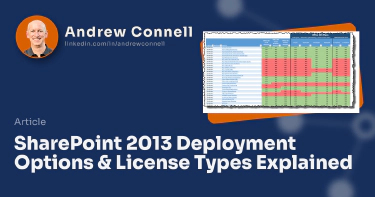 SharePoint 2013 Deployment Options & License Types Explained