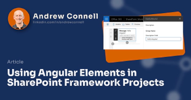 Using Angular Elements in SharePoint Framework Projects