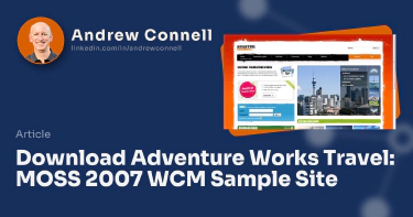 Download Adventure Works Travel: MOSS 2007 WCM Sample Site